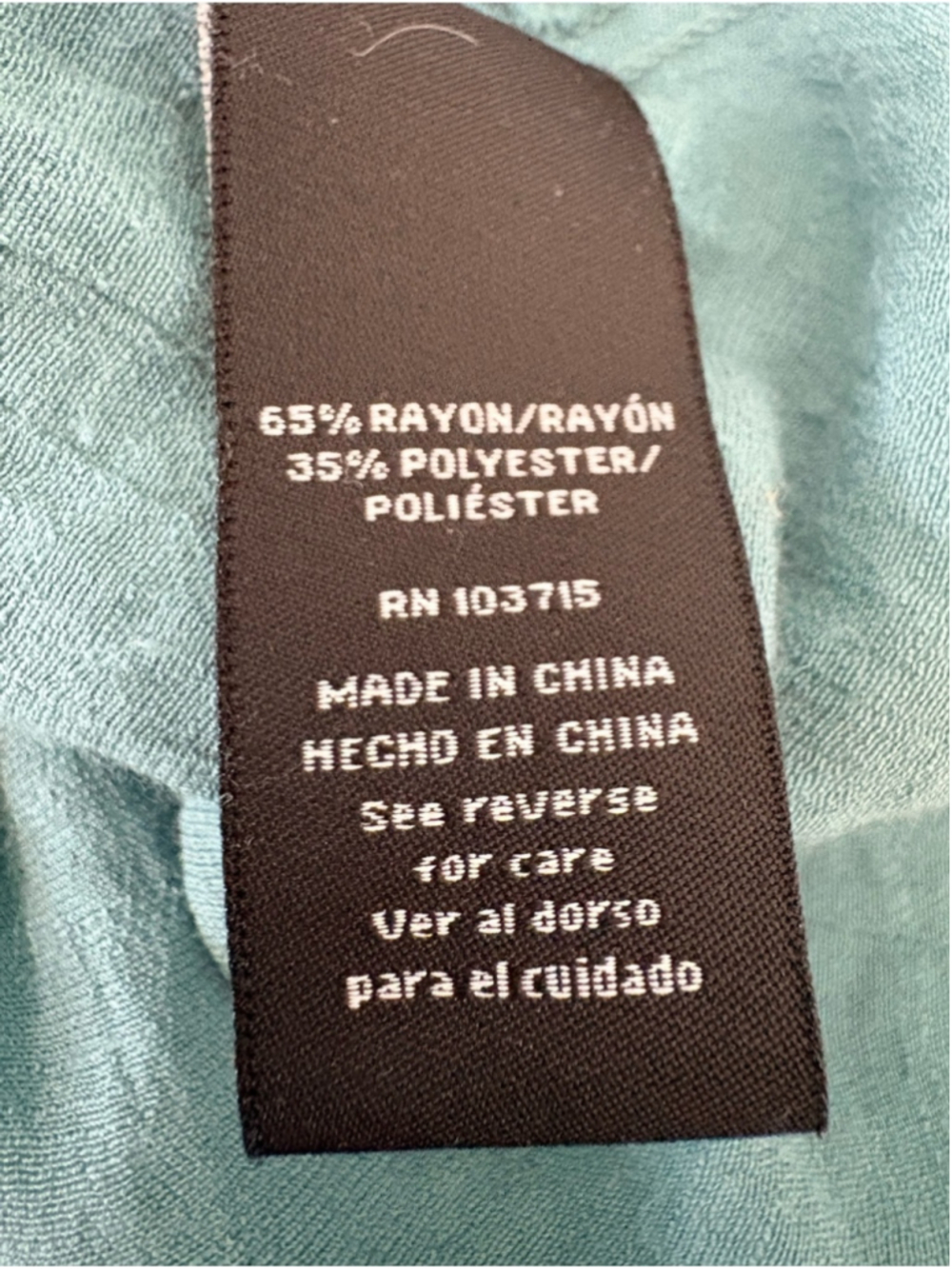 Zac & Rachel Tie Front Sleeveless Blouse Sz S Teal EUC - Picture 8 of 10